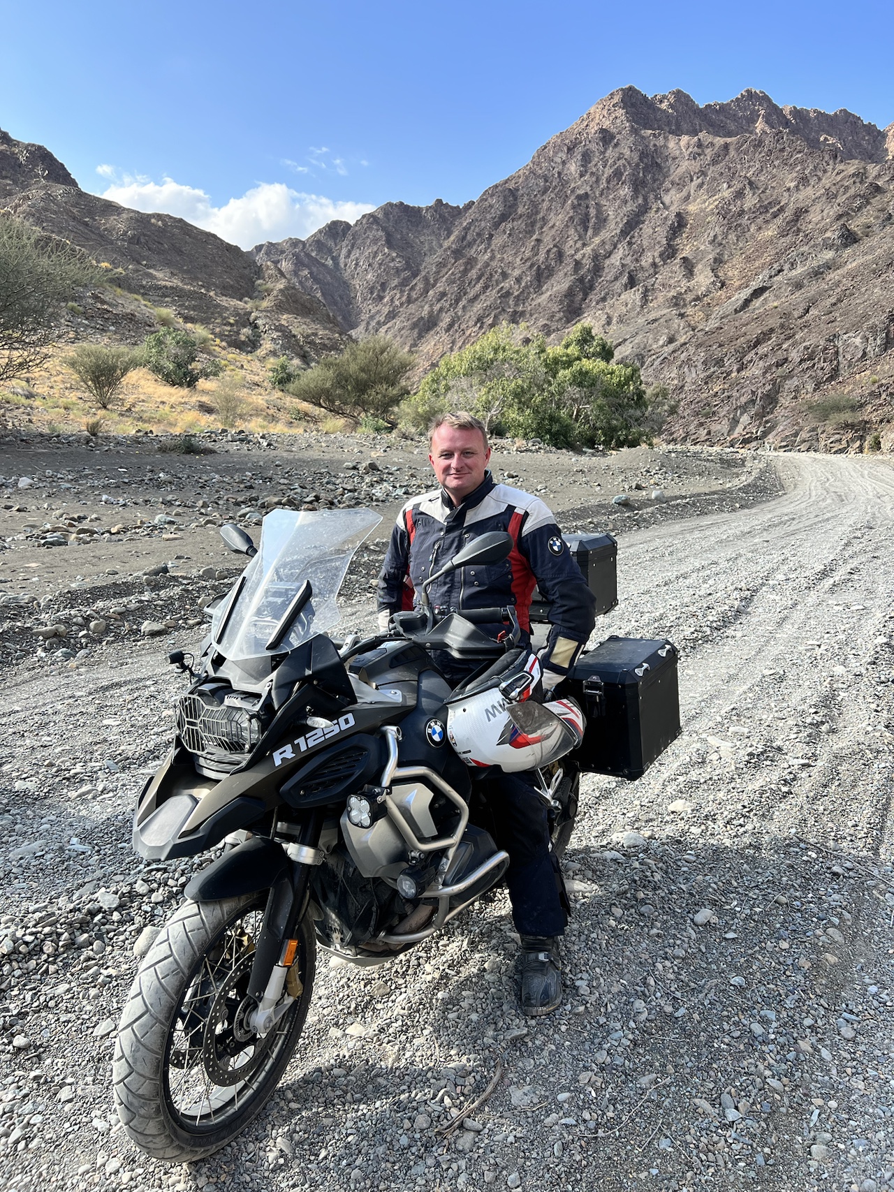 Adventure riding in the Hajar mountains, Oman